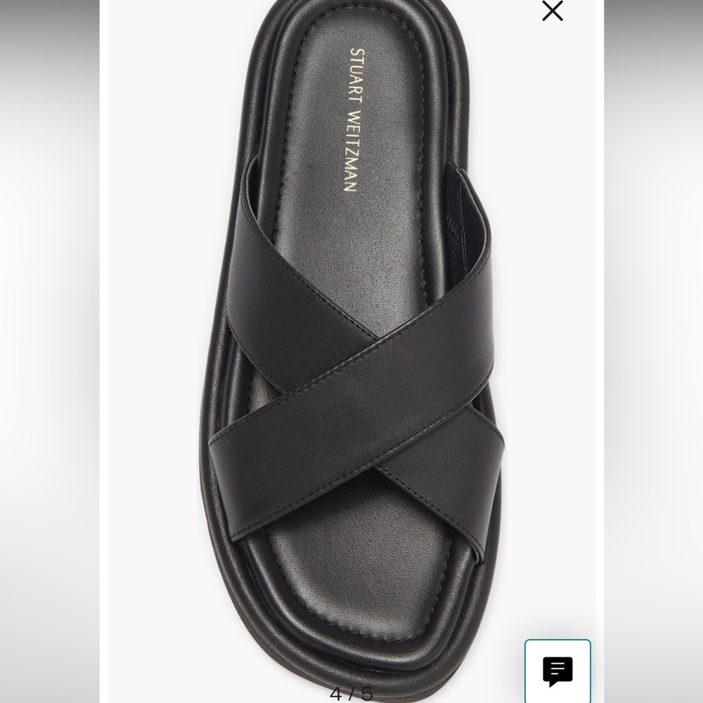 Stuart Weitzman Elodie leather sandal